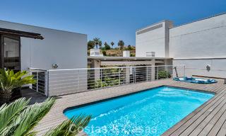 Luxurious duplex penthouse with private pool for sale in Nueva Andalucia’s Golf Valley, Marbella 777875 