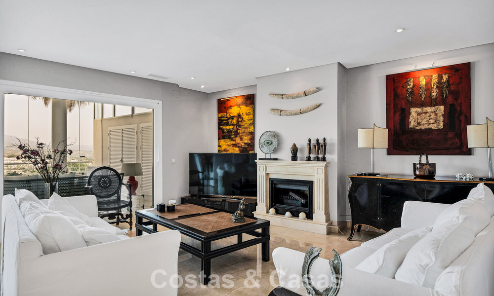Luxurious duplex penthouse with private pool for sale in Nueva Andalucia’s Golf Valley, Marbella 777898