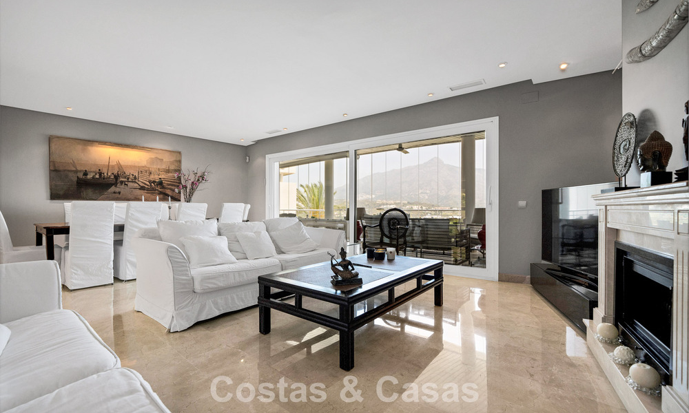 Luxurious duplex penthouse with private pool for sale in Nueva Andalucia’s Golf Valley, Marbella 777902