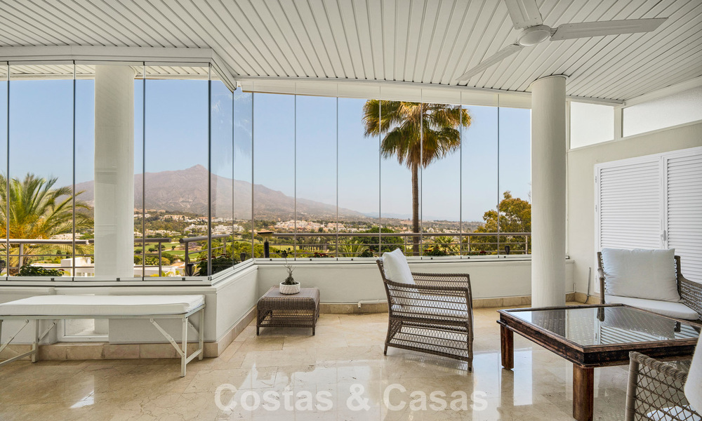 Luxurious duplex penthouse with private pool for sale in Nueva Andalucia’s Golf Valley, Marbella 777908