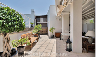 Luxurious duplex penthouse with private pool for sale in Nueva Andalucia’s Golf Valley, Marbella 777913 