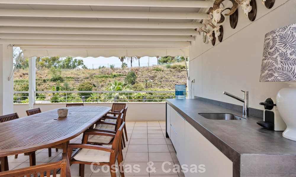 Luxurious duplex penthouse with private pool for sale in Nueva Andalucia’s Golf Valley, Marbella 777914
