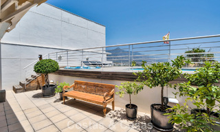 Luxurious duplex penthouse with private pool for sale in Nueva Andalucia’s Golf Valley, Marbella 777919 