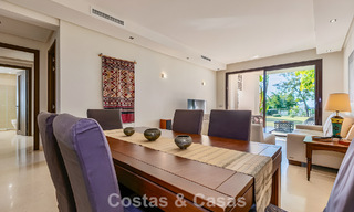 Spacious, move-in ready apartment for sale with large garden and sea views in a gated community in Benahavis - Marbella 777933 