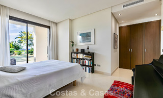 Spacious, move-in ready apartment for sale with large garden and sea views in a gated community in Benahavis - Marbella 777939 
