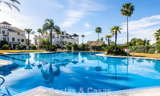 Spacious, move-in ready apartment for sale with large garden and sea views in a gated community in Benahavis - Marbella 777940 