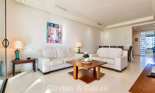Spacious, move-in ready apartment for sale with large garden and sea views in a gated community in Benahavis - Marbella 777945 