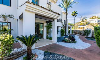 Spacious, move-in ready apartment for sale with large garden and sea views in a gated community in Benahavis - Marbella 777964 