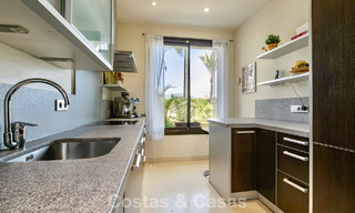 Spacious, move-in ready apartment for sale with large garden and sea views in a gated community in Benahavis - Marbella 777967 