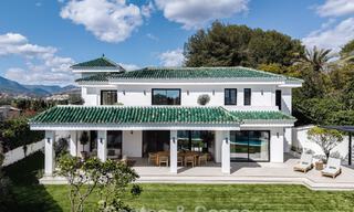 Prestigious renovated luxury villa in traditional style for sale in a quiet residential area of Nueva Andalucia, Marbella 778154 