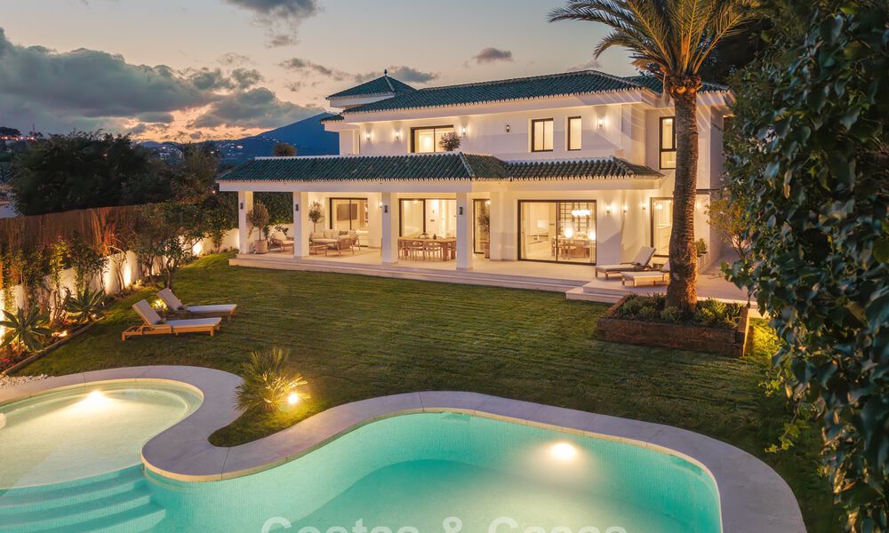 Prestigious renovated luxury villa in traditional style for sale in a quiet residential area of Nueva Andalucia, Marbella 778159