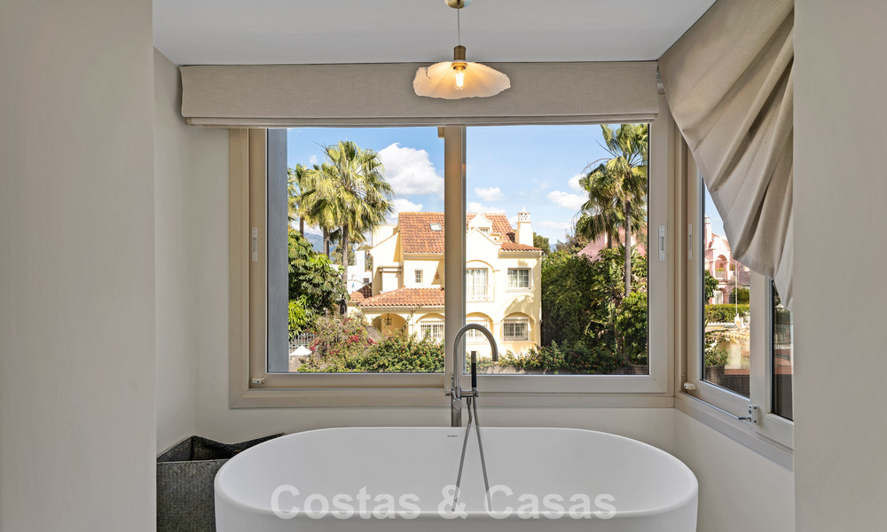 Charming semi-detached villa for sale just metres from the beach near Puerto Banus, Marbella 777989