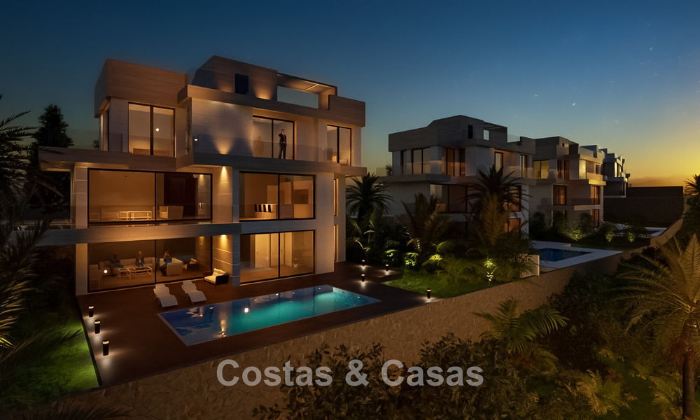 New launch. 14 sophisticated luxury villas with sea views for sale on the golf course west of Estepona centre 778026