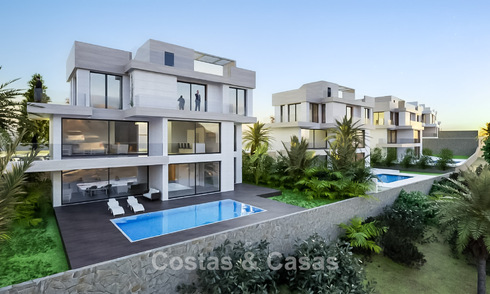 New launch. 14 sophisticated luxury villas with sea views for sale on the golf course west of Estepona centre 778029