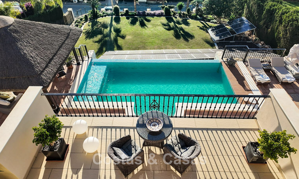 Spacious Mediterranean villa with green fairway views for sale in a privileged golf setting in Nueva Andalucia’s valley, Marbella 778168