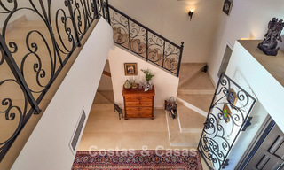 Spacious Mediterranean villa with green fairway views for sale in a privileged golf setting in Nueva Andalucia’s valley, Marbella 778170 