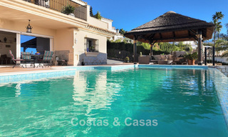 Spacious Mediterranean villa with green fairway views for sale in a privileged golf setting in Nueva Andalucia’s valley, Marbella 778175 