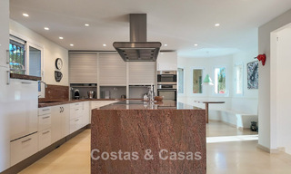 Spacious Mediterranean villa with green fairway views for sale in a privileged golf setting in Nueva Andalucia’s valley, Marbella 778176 
