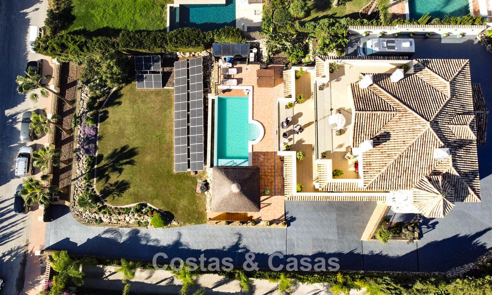 Spacious Mediterranean villa with green fairway views for sale in a privileged golf setting in Nueva Andalucia’s valley, Marbella 778186