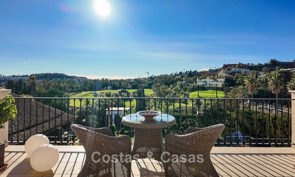 Spacious Mediterranean villa with green fairway views for sale in a privileged golf setting in Nueva Andalucia’s valley, Marbella 778195