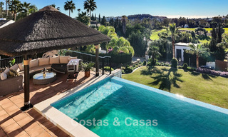 Spacious Mediterranean villa with green fairway views for sale in a privileged golf setting in Nueva Andalucia’s valley, Marbella 778197 