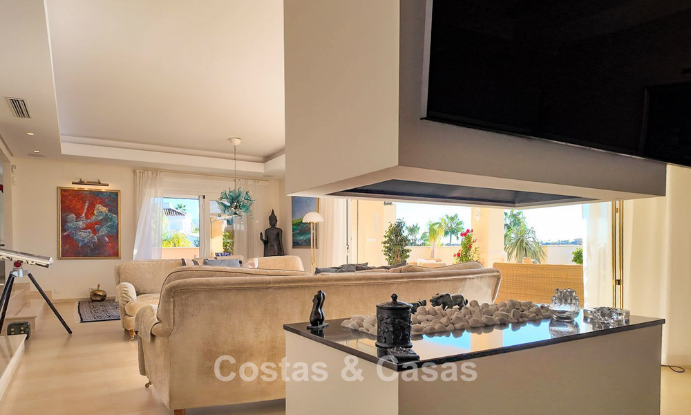 Spacious Mediterranean villa with green fairway views for sale in a privileged golf setting in Nueva Andalucia’s valley, Marbella 778199