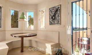 Spacious Mediterranean villa with green fairway views for sale in a privileged golf setting in Nueva Andalucia’s valley, Marbella 778201 