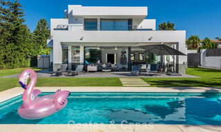 Modern 4 bedroom detached villa for sale beachside on the New Golden Mile between Marbella and Estepona 778225 
