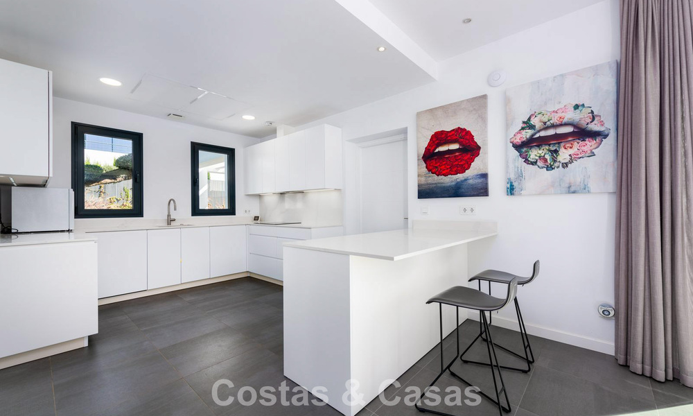 Modern 4 bedroom detached villa for sale beachside on the New Golden Mile between Marbella and Estepona 778233