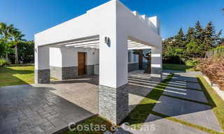 Modern 4 bedroom detached villa for sale beachside on the New Golden Mile between Marbella and Estepona 778249 