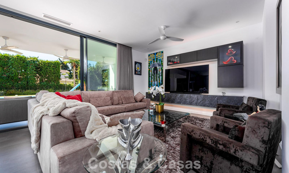 Modern 4 bedroom detached villa for sale beachside on the New Golden Mile between Marbella and Estepona 778251