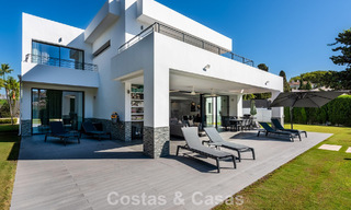Modern 4 bedroom detached villa for sale beachside on the New Golden Mile between Marbella and Estepona 778256 