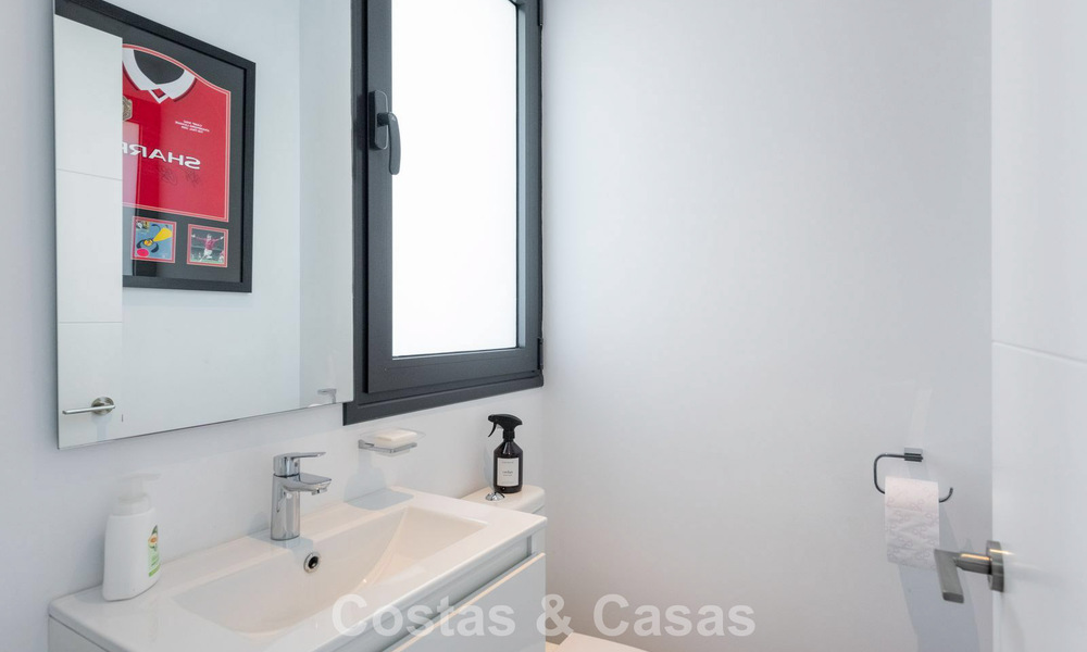 Modern 4 bedroom detached villa for sale beachside on the New Golden Mile between Marbella and Estepona 778279