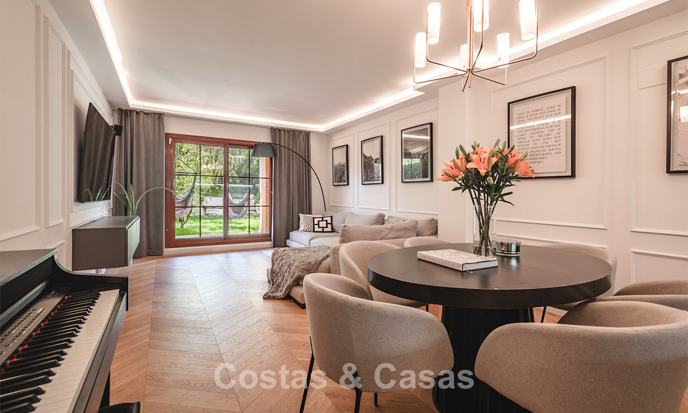 Fully renovated 3-bedroom garden apartment for sale in a luxury complex in Marbella - Benahavis 778513