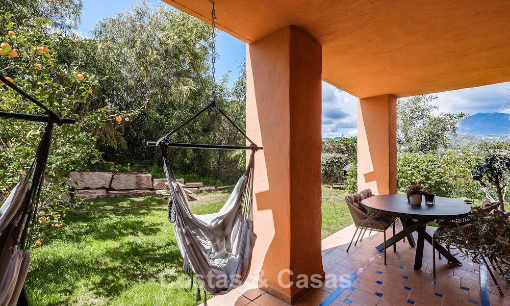 Fully renovated 3-bedroom garden apartment for sale in a luxury complex in Marbella - Benahavis 778521