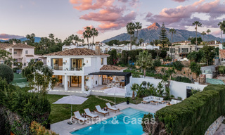 Renovated villa for sale in a modern, Andalusian style in Nueva Andalucia, Marbella 778563 