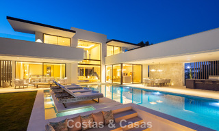 Sleek luxury villa for sale surrounded by golf courses in Nueva Andalucia’s valley, Marbella 778813 