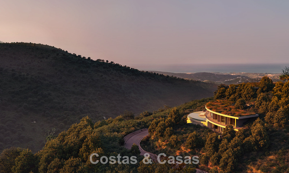 Impressive world-class designer villa for sale with panoramic sea views in the hills of Marbella - Benahavis 778573