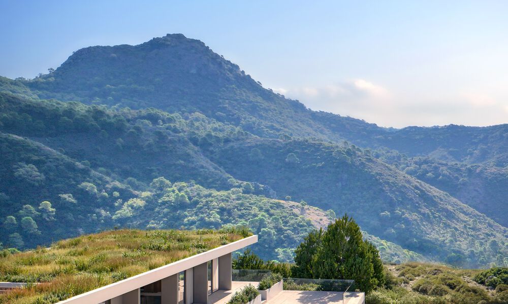 Innovative design villa for sale, nestled in a natural environment, in a gated community of Marbella - Benahavis 778575