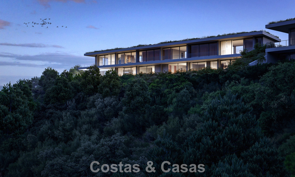 Innovative design villa for sale, nestled in a natural environment, in a gated community of Marbella - Benahavis 778577