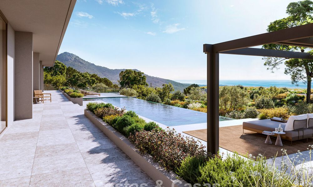 Innovative design villa for sale, nestled in a natural environment, in a gated community of Marbella - Benahavis 778578