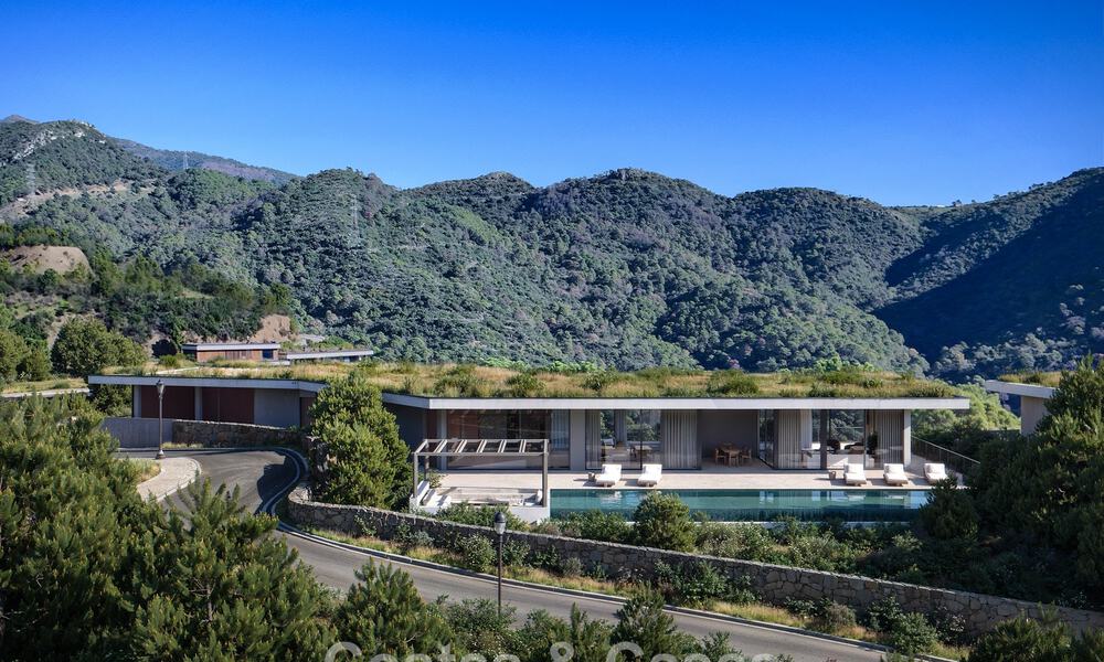 Innovative off-plan villa with panoramic views for sale in a gated resort in Marbella - Benahavis 778581