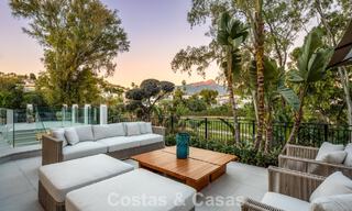 Stunning luxury villa for sale in contemporary Mediterranean architecture in a golf resort, Marbella - Benahavis 778429 