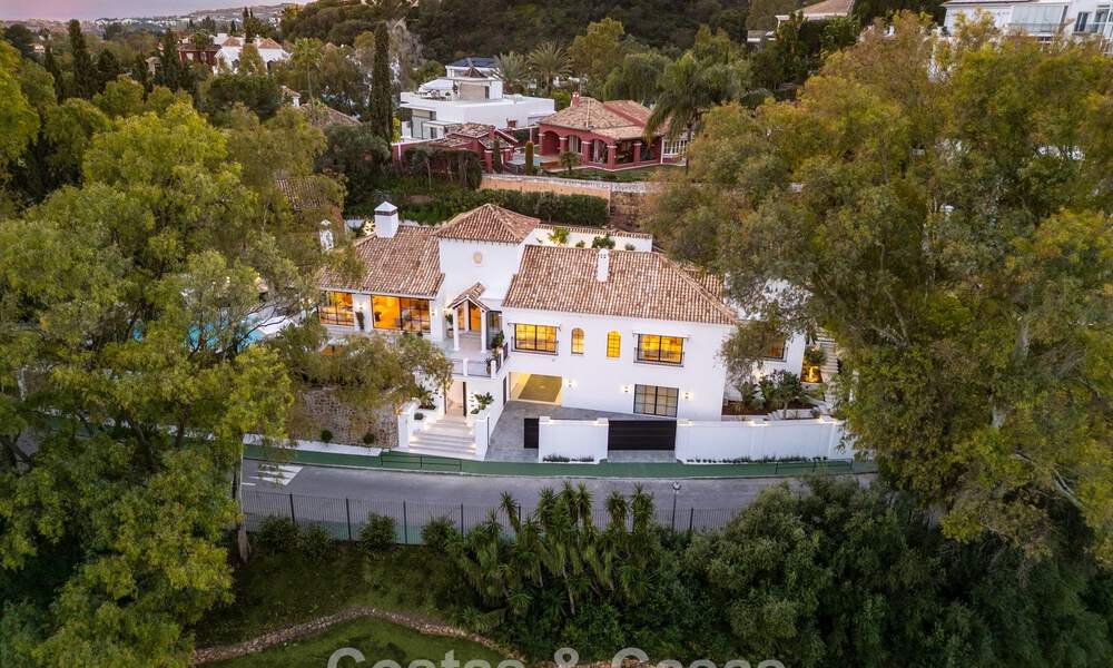 Stunning luxury villa for sale in contemporary Mediterranean architecture in a golf resort, Marbella - Benahavis 778432