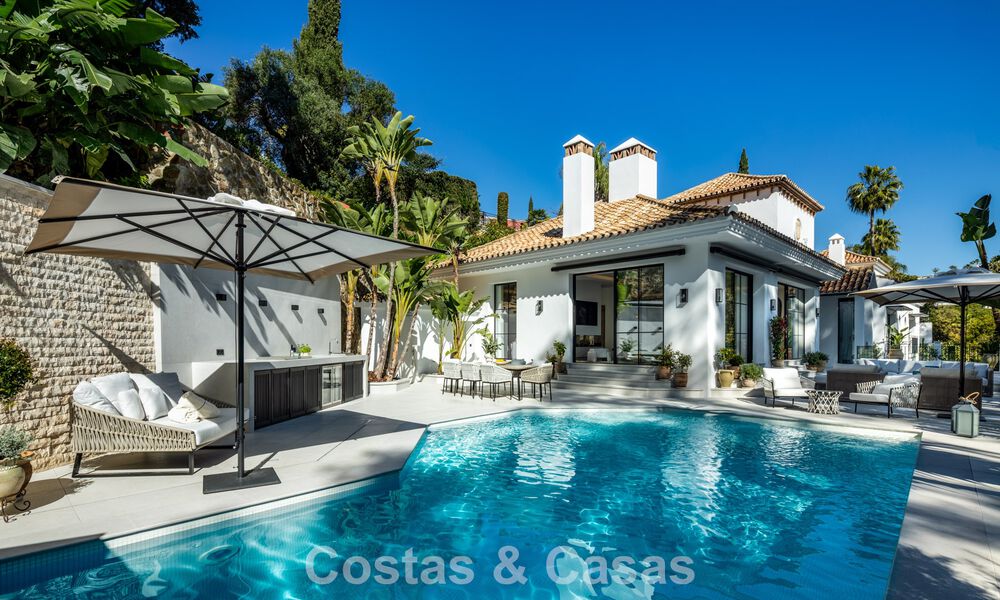 Stunning luxury villa for sale in contemporary Mediterranean architecture in a golf resort, Marbella - Benahavis 778434