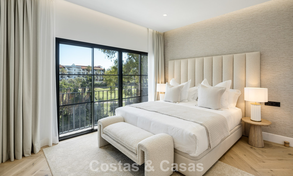 Stunning luxury villa for sale in contemporary Mediterranean architecture in a golf resort, Marbella - Benahavis 778443