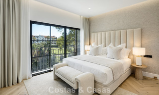 Stunning luxury villa for sale in contemporary Mediterranean architecture in a golf resort, Marbella - Benahavis 778443 