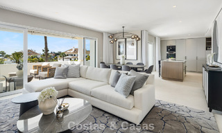 Beautifully renovated duplex penthouse for sale in an exclusive complex on Marbella’s prestigious Golden Mile 778635 