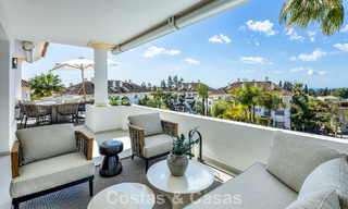 First class renovated duplex penthouse for sale in a gated luxury complex on Marbella’s sought-after Golden Mile 778659 