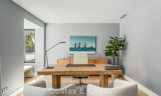 Refined luxury villa in modern Mediterranean style for sale with sea views in a gated complex on Marbella's Golden Mile 778759 